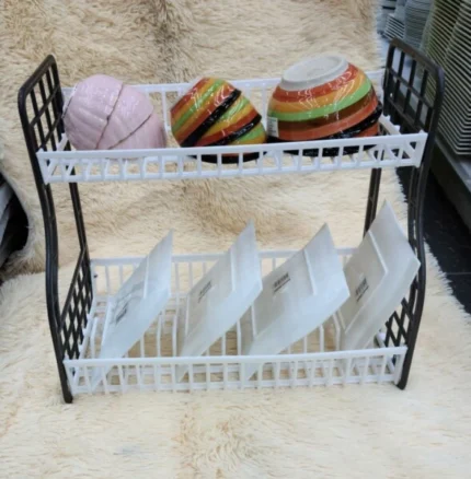 2-Layer Stainless Steel Utensil Rack