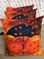 Valentine-themed throw pillow case