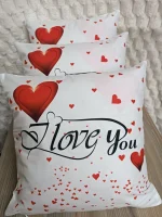 Valentine-themed throw pillow case