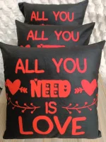 Valentine-themed throw pillow case