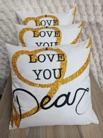 Valentine-themed throw pillow case