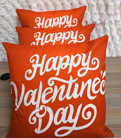 18 by 18 Love-Themed Throw Pillow Cover | Smart Enterprise