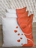Valentine-themed throw pillow case