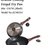 24cm REDBERRY Granite Nonstick Fry Pan – Black