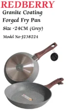 24cm REDBERRY Granite Nonstick Fry Pan – Grey