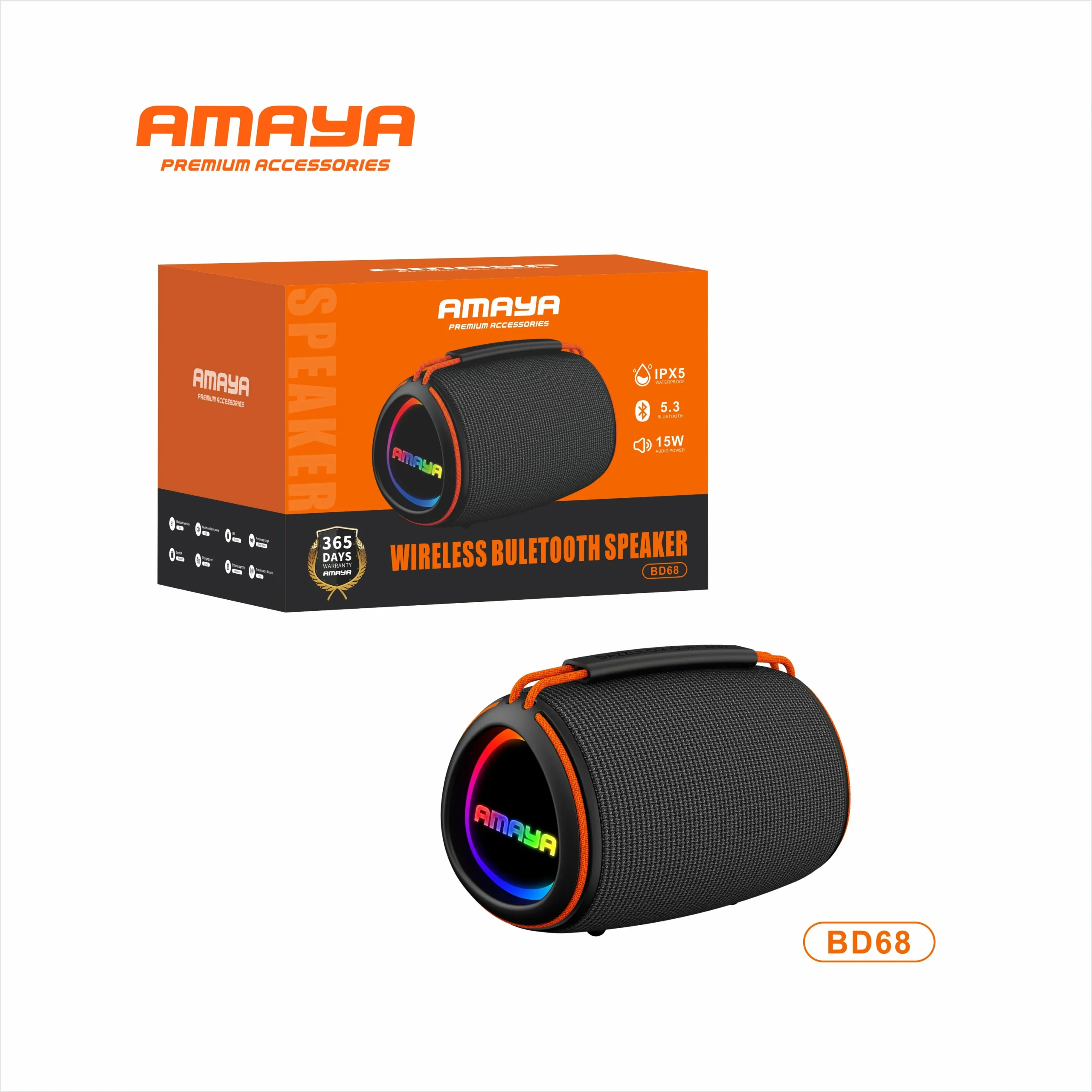 Amaya BD68 15W Wireless Bluetooth Speaker Amaya BD68 15W Wireless Bluetooth Speaker