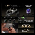 1.85 Inch Oraimo AMOLED Smart Watch | Smart Enterprise