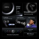 Oraimo SpaceBuds OTW 630 ANC 50db Noise Cancelling Earbuds