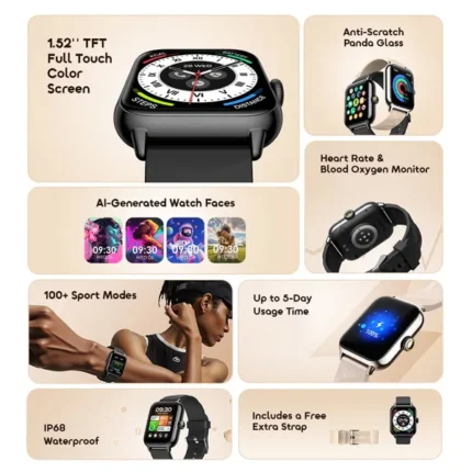 Oraimo Watch 6 Nano OSW 807N HD Calling Smart Watch