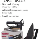 1200W Redberry RBDI-03 Non Stick Dry Iron