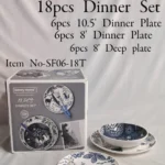 18pcs Danny Home Redberry Porcelain Dinner Set – Theme 5