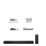 Hisense HS2100 2.1CH Black Soundbar | Smart Enterprise