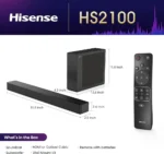 Hisense HS2100 2.1CH Black Soundbar | Smart Enterprise