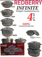 REDBERRY INFINITE Insulated Hotpot Set - 4pcs – Grey
