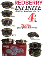 REDBERRY INFINITE Insulated Hotpot Set - 4pcs – Black