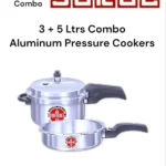 Saral Aluminum Pressure Cooker Pack (5+3 Liters)