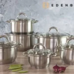 12 Piece Edenberg Stainless Steel Cookware Set | Smart Enterprise