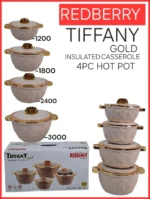 4pc Redberry Tiffany Insulated Hotpot Set | Smart Enterprise – Cream