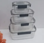 4pc Transparent Airtight Acrylic Pantry Box Set | Smart Enterprise - Image 4