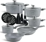 15 Piece Edenberg Non-Stick Aluminum Cookware Set