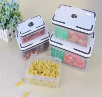 5pc Keep Fresh Fridge Container Set Clear Plastic | Smart Enterprise