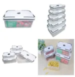 5pc Keep Fresh Fridge Container Set Clear Plastic | Smart Enterprise - Image 3