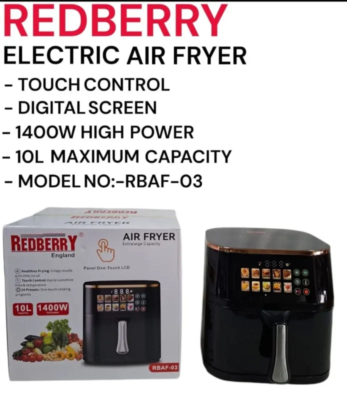 10L Redberry Electric Air Fryer RBAF-03 | Smart Enterprise