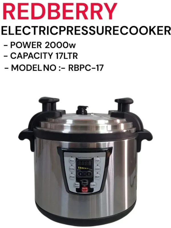17L Redberry Electric Pressure Cooker RBPC-17 | Smart Enterprise