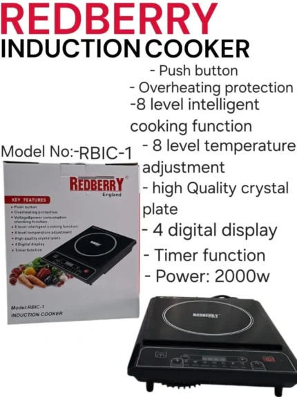 Redberry Induction Cooker RBIC-1 2000W | Smart Enterprise