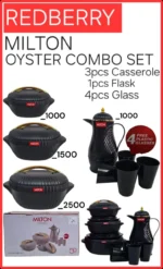 8pc Redberry Milton Oyster Insulated Hotpot Set | Smart Enterprise – Black