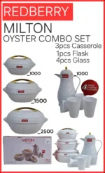 8pc Redberry Milton Oyster Insulated Hotpot Set | Smart Enterprise – White