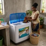 13.5KG Hisense Twin Tub Top Load Washing Machine WSRB143W - Image 3