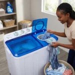 13.5KG Hisense Twin Tub Top Load Washing Machine WSRB143W - Image 4