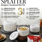 3pcs Redberry Splatter Designer Hotpot Set | Smart Enterprise – White