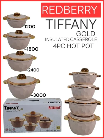 4pc Redberry Tiffany Insulated Hotpot Set | Smart Enterprise