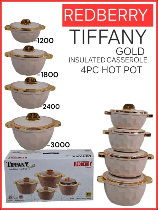 4pc Redberry Tiffany Insulated Hotpot Set | Smart Enterprise