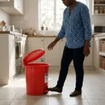 10-Litre Plastic Pedal Bin - Image 5