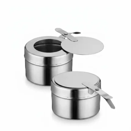 2 Pcs Stainless Steel Chafing Dish Burner Fuel Holders