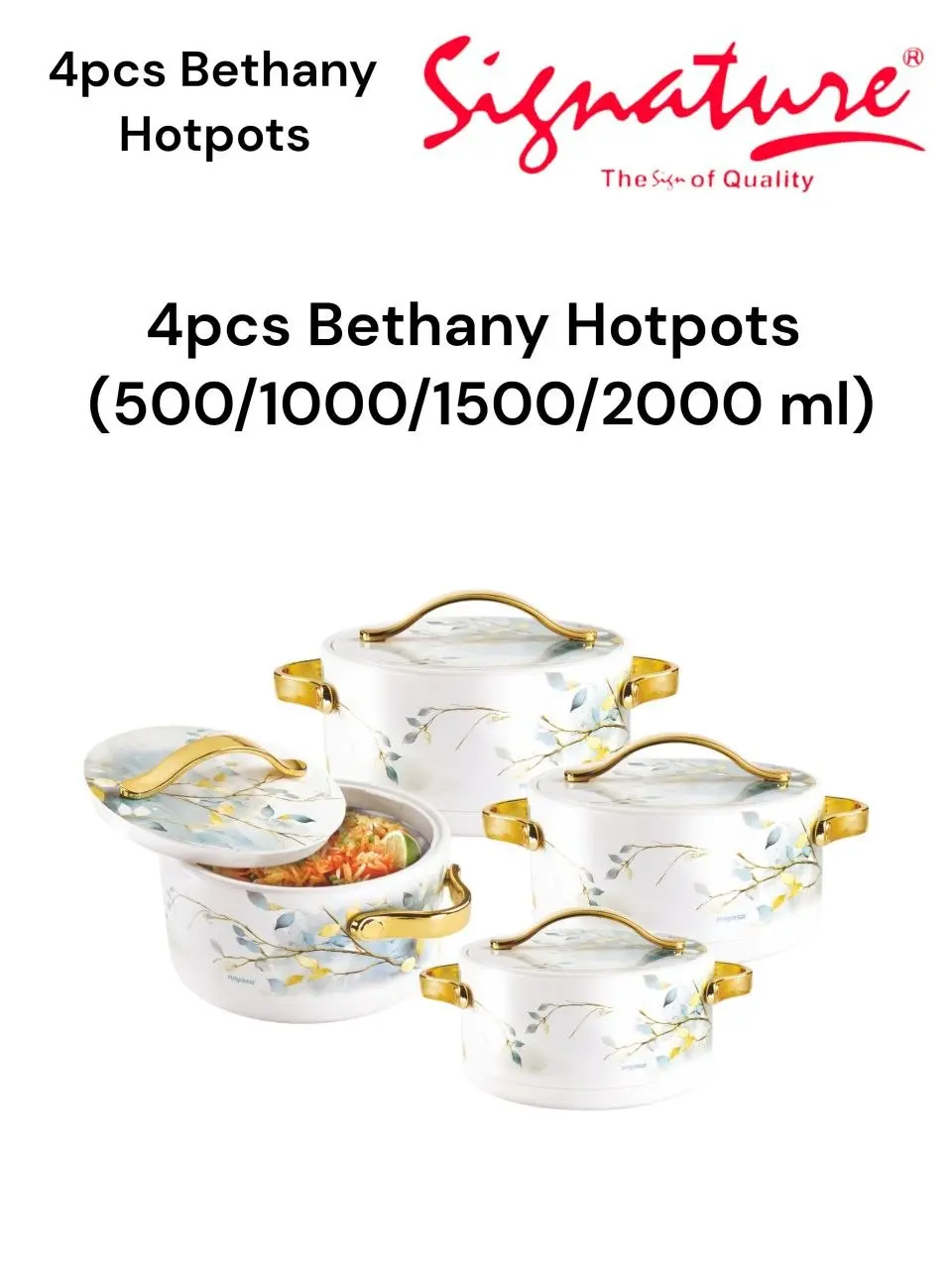 4 Piece Bethany Hotpot Set 4 Piece Bethany Hotpot Set
