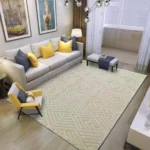 5x8 American Style Luxury Fur Carpet – Cream