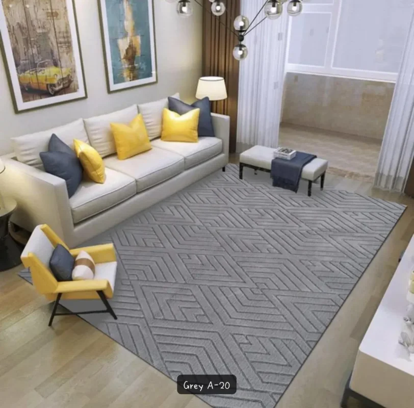 5x8 American Style Luxury Fur Carpet – Grey