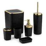 6-in-1 Bamboo Bathroom Accessories Set | Smart Enterprise