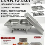 9L REDBERRY Double Partition Chafing Dish