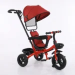 Kids Tricycle Bike with Canopy & Push Handle - Image 7