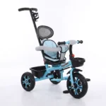 Kids Tricycle Bike with Protective Side Bar & Push Handle - Image 6