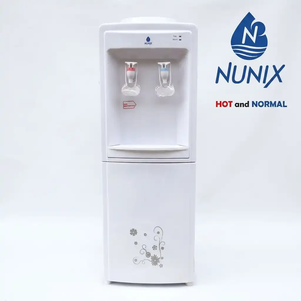 Nunix Hot and Normal Water Dispenser with Storage Cabinet