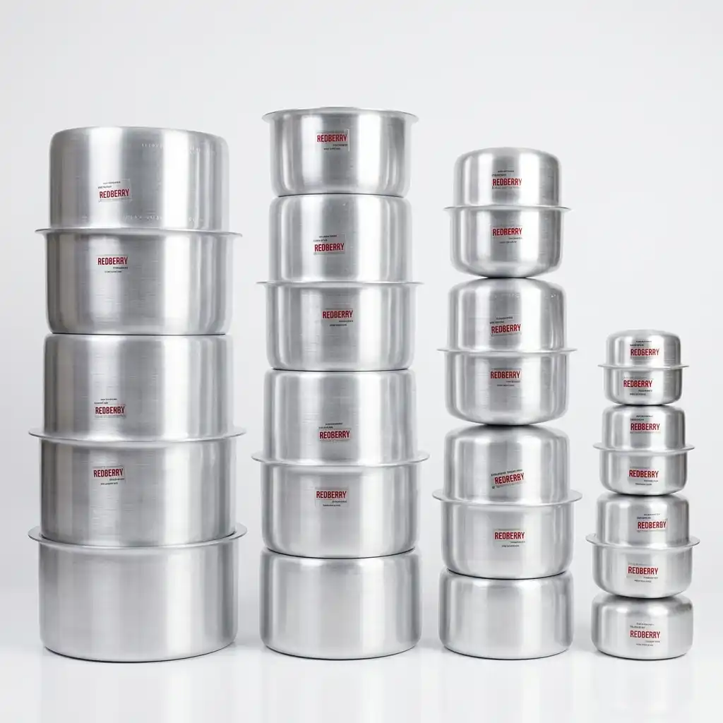 REDBERRY Heavy Duty Aluminum Sufuria Combo Sets