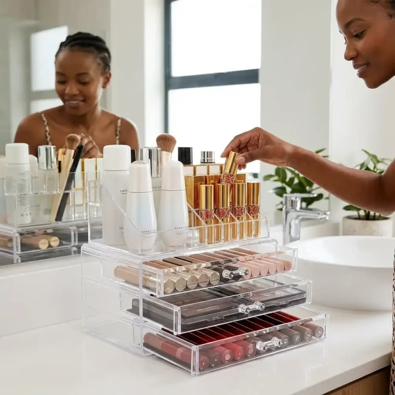 Transparent Acrylic Makeup Organizer