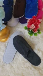 Unisex Comfortable Indoor Slippers – Coral fleece, Grey