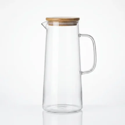 1.2L Clear Jug With Baboo Lid